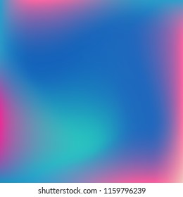 Colorful abstract vector. Blurred colorful gradient background. Multicolor blurry blend. Holographic illustration. Smooth mesh texture. Beautiful natural light. Blue, red, yellow soft colored vector.