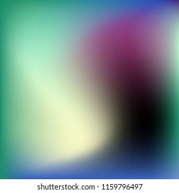 Colorful abstract vector. Blurred colorful gradient background. Multicolor blurry blend. Holographic illustration. Smooth mesh texture. Beautiful natural light. Blue, red, yellow soft colored vector.