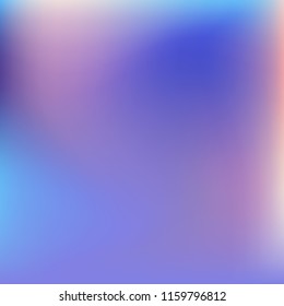 Colorful abstract vector. Blurred colorful gradient background. Multicolor blurry blend. Holographic illustration. Smooth mesh texture. Beautiful natural light. Blue, red, yellow soft colored vector.