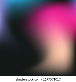 Colorful abstract vector. Blurred colorful gradient background. Multicolor blurry blend. Holographic illustration. Smooth mesh texture. Beautiful natural light. Blue, red, yellow soft colored vector.