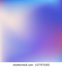Colorful abstract vector. Blurred colorful gradient background. Multicolor blurry blend. Holographic illustration. Smooth mesh texture. Beautiful natural light. Blue, red, yellow soft colored vector.
