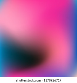 Colorful abstract vector. Blurred colorful gradient background. Multicolor blurry blend. Holographic illustration. Smooth mesh texture. Beautiful natural light. Blue, red, yellow soft colored vector.
