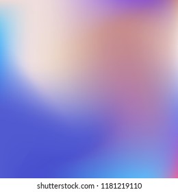 Colorful abstract vector. Blurred colorful gradient background. Multicolor blurry blend. Holographic illustration. Smooth mesh texture. Beautiful natural light. Blue, red, yellow soft colored vector.