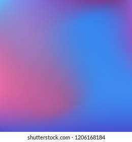 Colorful abstract vector. Blurred colorful gradient background. Multicolor blurry blend. Holographic illustration. Smooth mesh texture. Beautiful natural light. Blue, red, yellow soft colored vector.