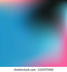 Colorful abstract vector. Blurred colorful gradient background. Multicolor blurry blend. Holographic illustration. Smooth mesh texture. Beautiful natural light. Blue, red, yellow soft colored vector.