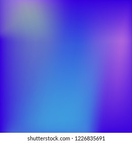 Colorful abstract vector. Blurred colorful gradient background. Multicolor blurry blend. Holographic illustration. Smooth mesh texture. Beautiful natural light. Blue, red, yellow soft colored vector.
