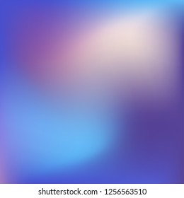 Colorful abstract vector. Blurred colorful gradient background. Multicolor blurry blend. Holographic illustration. Smooth mesh texture. Beautiful natural light. Blue, red, yellow soft colored vector.