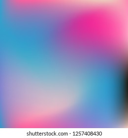Colorful abstract vector. Blurred colorful gradient background. Multicolor blurry blend. Holographic illustration. Smooth mesh texture. Beautiful natural light. Blue, red, yellow soft colored vector.