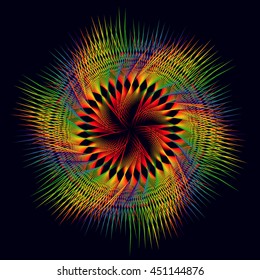 colorful abstract vector decorative star object. background element. 