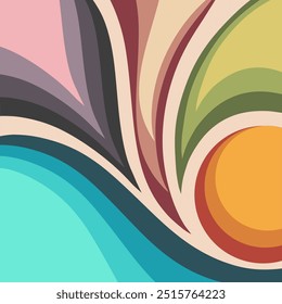 ilustração de design vetorial abstrato colorido