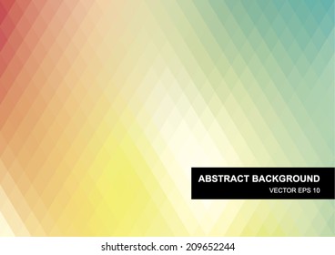 Colorful abstract vector diamond geometric background for use in design