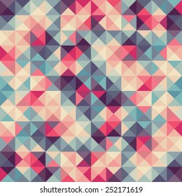 Colorful Abstract Vector Illustration: Triangular Geometric Low Poly Graphic Background