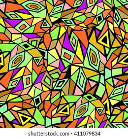 Colorful abstract vector illustration: triangular geometric low poly graphic background