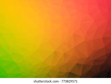 Colorful abstract vector illustration: triangular geometric low poly graphic background