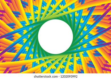 Colorful abstract vector image of a frame on white background. Vector, illustration.