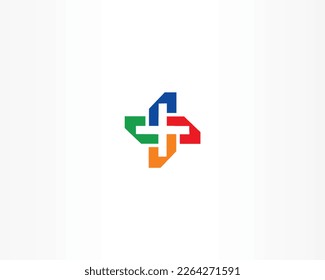 concepto de diseño de logotipo de vector abstracto colorido