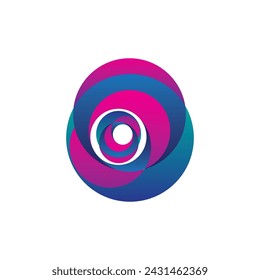 símbolo de icono de logotipo de vector abstracto colorido