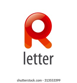 colorful abstract vector logo letter R