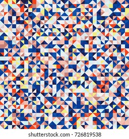 Colorful abstract vector pattern glitch effect. Creative geometric background for  brochure, print, design, card, web, magazines, wallpapers, textille, sport wear. Modern trendy design.