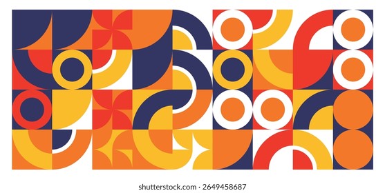 Colorful abstract vector pattern illustration design with geometric shapes