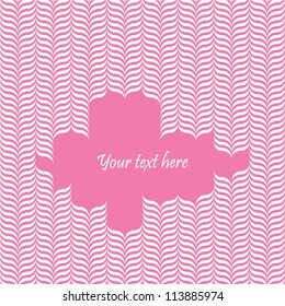 Colorful abstract vector pattern with text-space