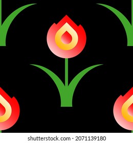 Colorful abstract vector seamless pattern background tile for creative design