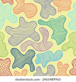 Colorful abstract vector seamless pattern