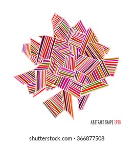 Colorful abstract vector shape 
