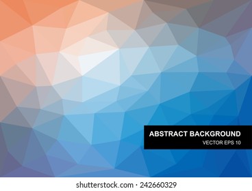 Colorful abstract vector triangle geometric background for use in design