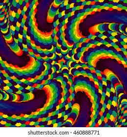 colorful abstract vector twisted background