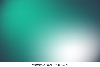Colorful Abstract vibrant gradient background in Nautical themed : Dark green, teal and white.