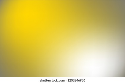 Colorful Abstract vibrant gradient background in Saffron themed : Yellow, dark brown and white.