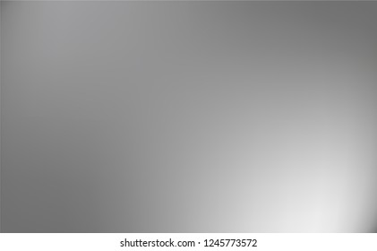 Colorful Abstract vibrant gradient background in Aluminum silver themed illustration on vector.