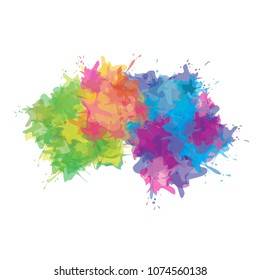 Colorful abstract watercolor background. Vector illustration