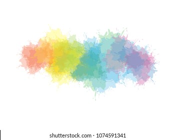 Colorful abstract watercolor background. Vector illustration