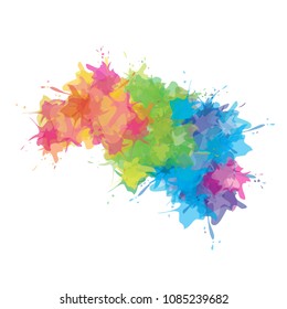Colorful abstract watercolor background. Vector illustration