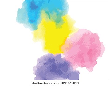 colorful abstract watercolor background vector