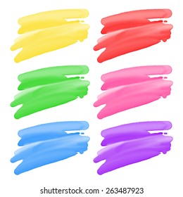 colorful Abstract Watercolor elements for design. Vector illustration