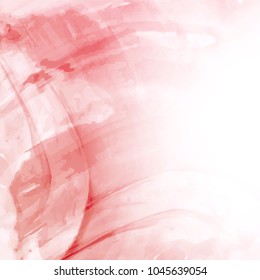 Colorful abstract watercolor stain with splashes and spatters. Modern creative background in trendy design. Vector illustration.