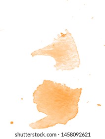 Colorful abstract watercolor stain with splashes and spatters. Modern creative background for trendy design.