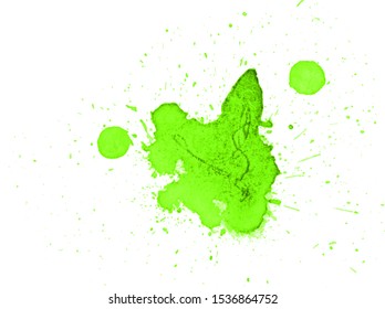 Colorful abstract watercolor stain with splashes and spatters. Modern creative background for trendy design.