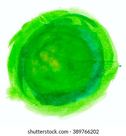 Colorful abstract watercolor stain with splashes and spatters. Modern creative background for trendy design. 