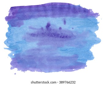 Colorful abstract watercolor stain with splashes and spatters. Modern creative background for trendy design.