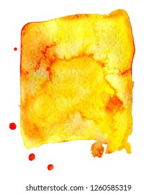 Colorful abstract watercolor texture with splashes and spatters. Modern creative watercolor background for trendy design.