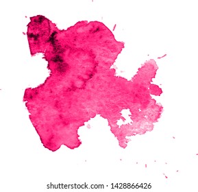 Colorful abstract watercolor texture with splashes and spatters. Modern creative watercolor background for trendy design.