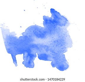 Colorful abstract watercolor texture with splashes and spatters. Modern creative watercolor background for trendy design.