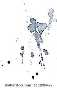 Colorful abstract watercolor texture with splashes and spatters. Modern creative watercolor background for trendy design.