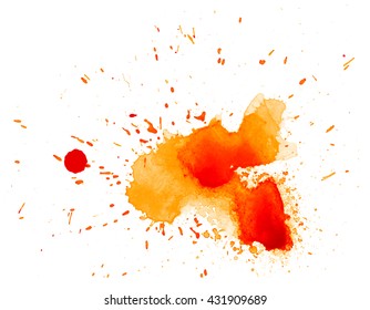 Colorful abstract watercolor texture with splashes and spatters. Modern creative watercolor background for trendy design. - Shutterstock ID 431909689