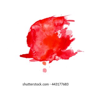 Colorful abstract watercolor texture with splashes and spatters. Modern creative watercolor background for trendy design.