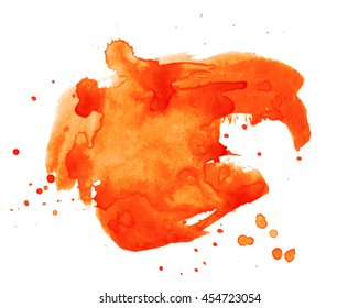Colorful abstract watercolor texture with splashes and spatters. Modern creative watercolor background for trendy design.